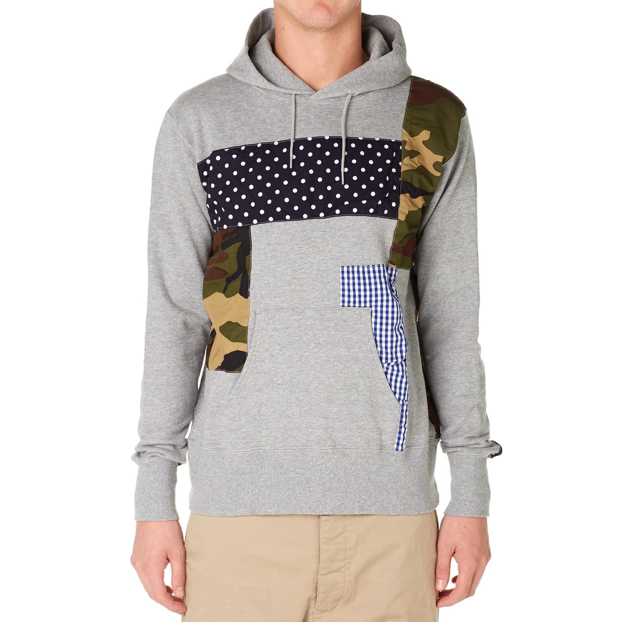 SOPHNET. Multi Mix Pullover ParkaGrey