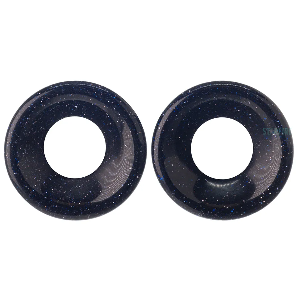 Stone Eyelets - Blue Goldstone