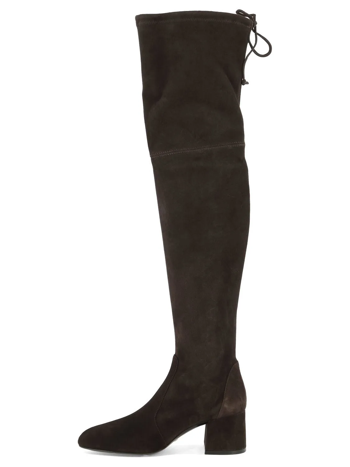 STUART WEITZMAN Flared Block Heel Suede Boots for Women