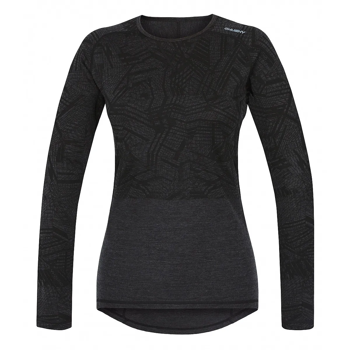 T-Shirt Husky Merino 100 LS - Black - women´s