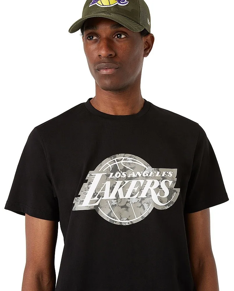 T-Shirt New Era Outdoor Utility Team Logo NBA Los Angeles Lakers - Black - men´s