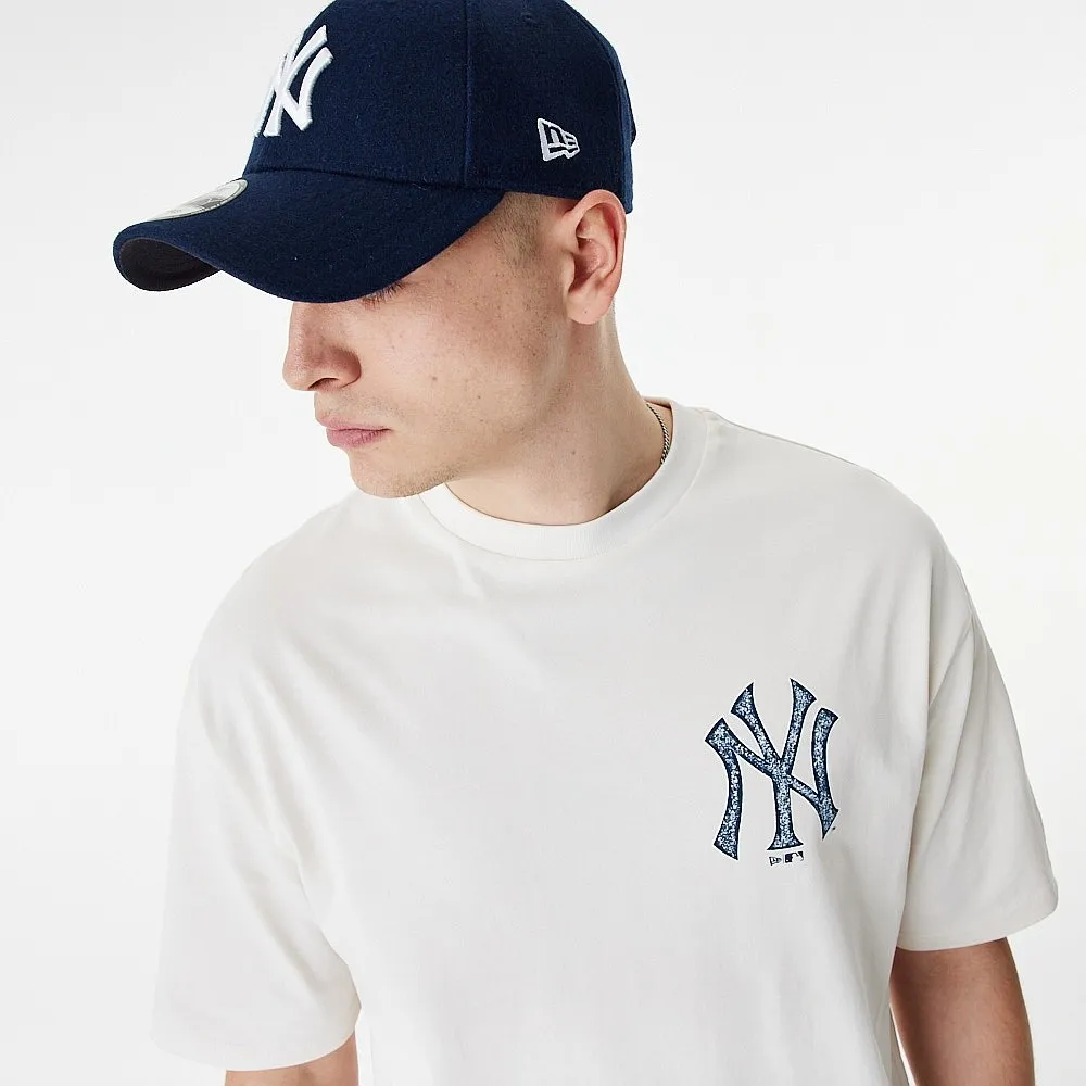 T-Shirt New Era Player Graphic OS MLB New York Yankees - Off White/Navy - men´s