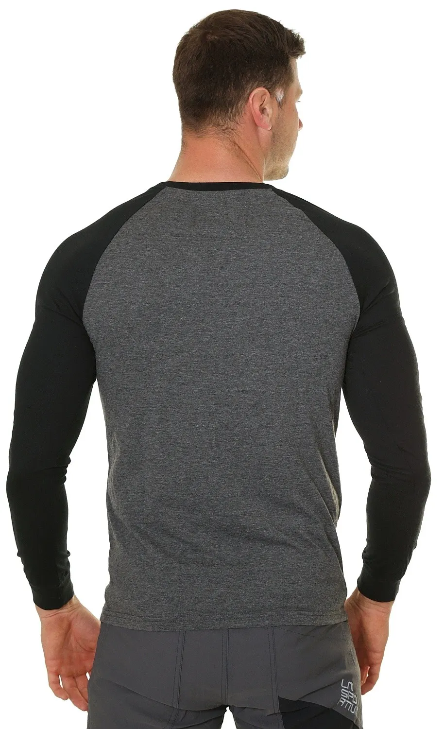 T-Shirt Norco Logo LS - 497010/Black/Grey - men´s