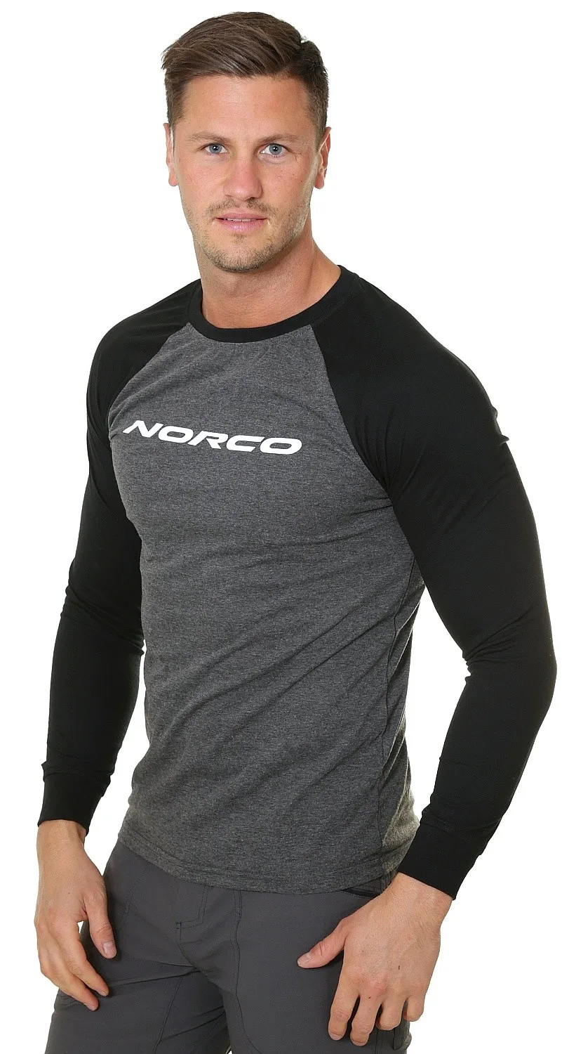 T-Shirt Norco Logo LS - 497010/Black/Grey - men´s