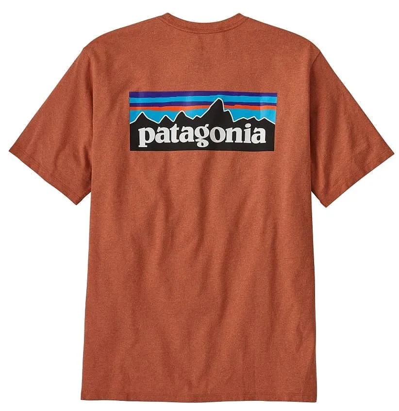 T-Shirt Patagonia P-6 Logo Responsibili - Redtail Rust - men´s