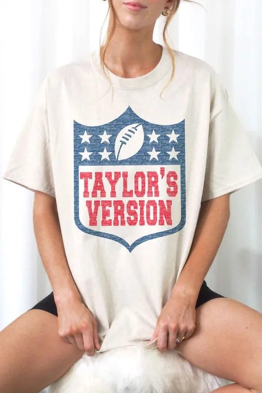 TAYLORS VERSION FOOTBALL GRAPHIC TEE