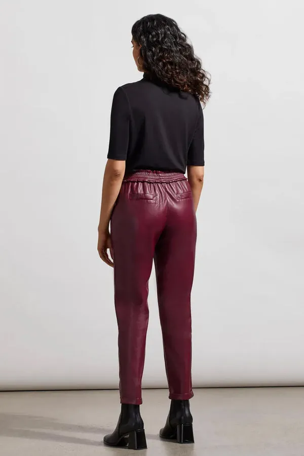 Tribal Vegan Leather Joggers