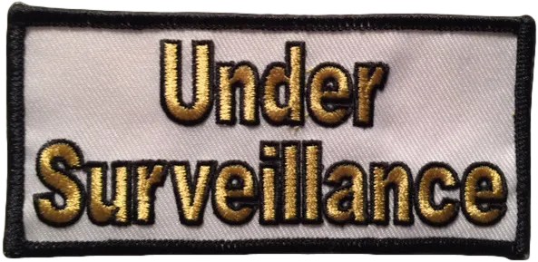 Under Surveillance Small Cloth Patch