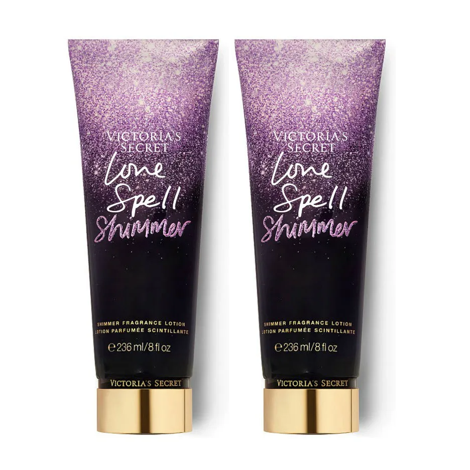 Victoria's Secret Love Spell Shimmer Body Lotion 8 oz 2-PACK