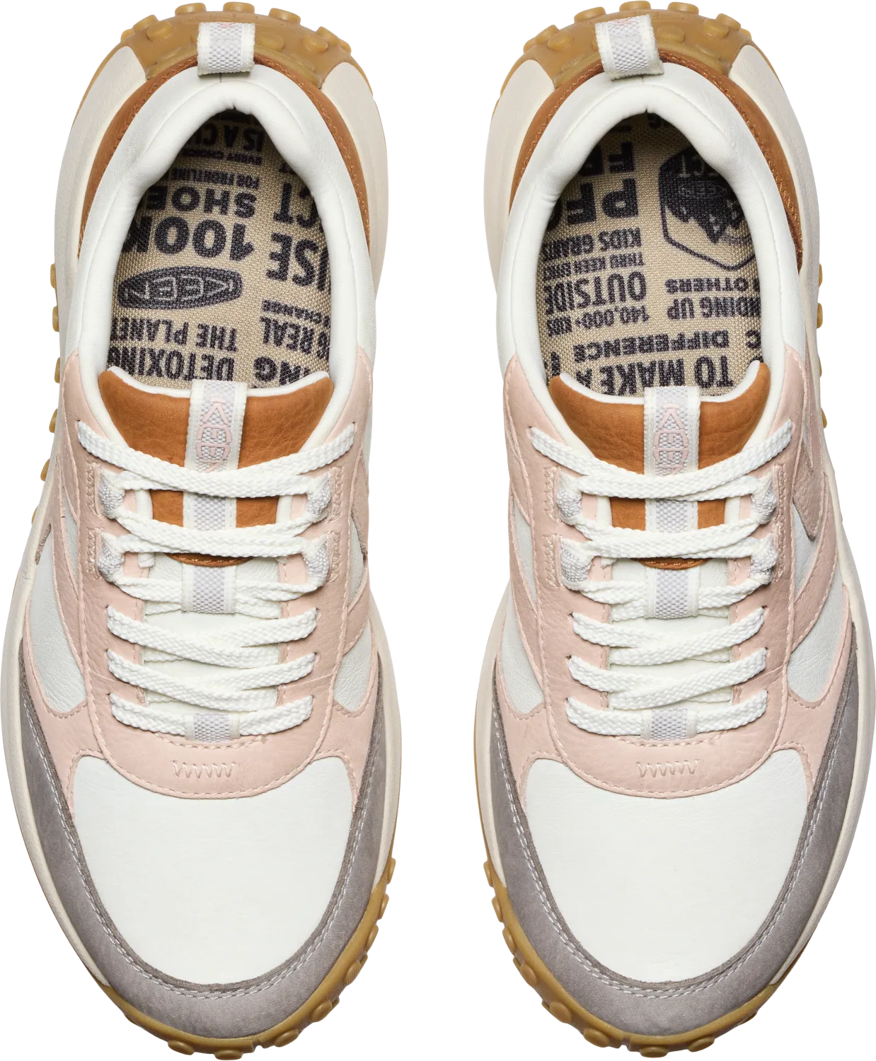  Women's KS86 Leather Sneaker in Keen Maple/Cameo Rose  