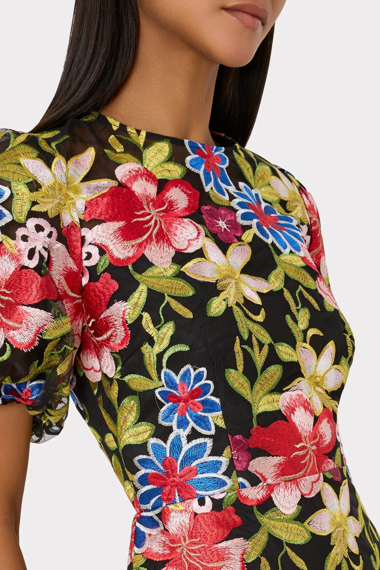 Yasmin Floral Embroidery Dress