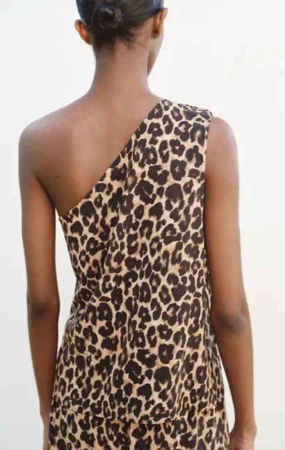 ZARA  |Leopard Patterns Casual Style Sleeveless