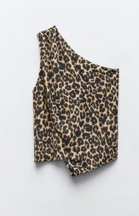 ZARA  |Leopard Patterns Casual Style Sleeveless