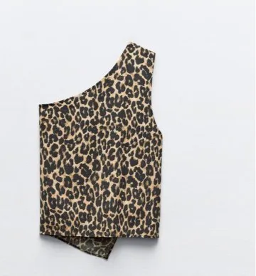 ZARA  |Leopard Patterns Casual Style Sleeveless